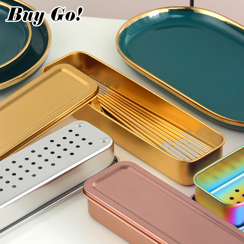 Travel Accessories To Buy - 1/2PCS Stainless Steel Chopsticks Spoon Storage