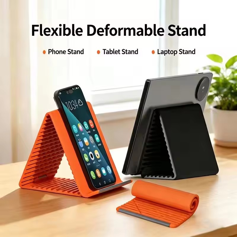 Travel Accessories Organizer - Lazy Portable Phone Stand Silicone Desktop