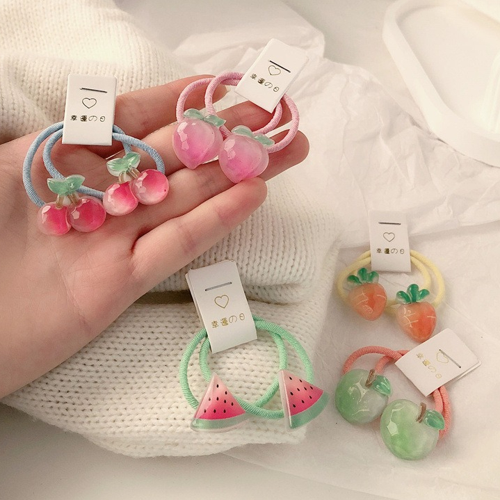 Travel Accessories Toddler - Kids Carrot Hair Ties 5 Pair
