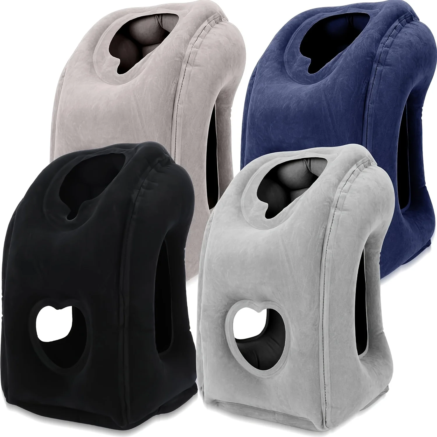 Travel Accessories In Train - Inflatable Travel Pillow - Patented Valve