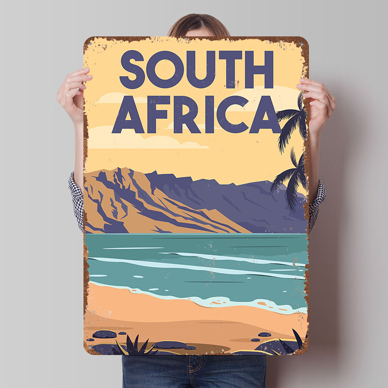Travel Accessories South Africa - South Africa Travel Metal Poster Customized
