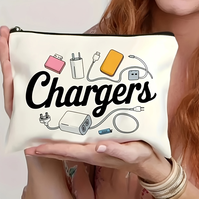 Travel Accessories Toiletry Bag - 1Pc Digital Charging Accessories Retro Design