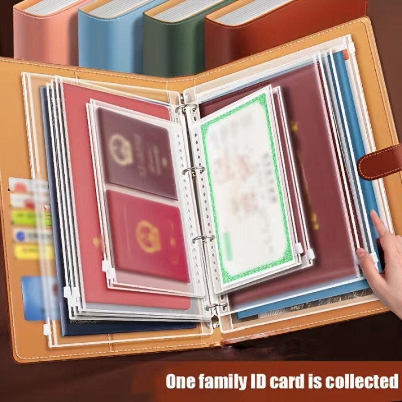 Document Organizer Folder - A4 Magnetic Closure Family Document Organizer