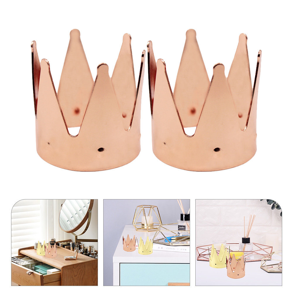 Travel Accessories Organizer - 2Pcs Powder Puff Rack Crown Shaped
