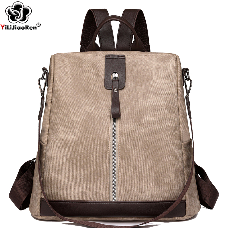 Travel Accessories Leather - Fashion Anti-theft Backpack Female High Quality