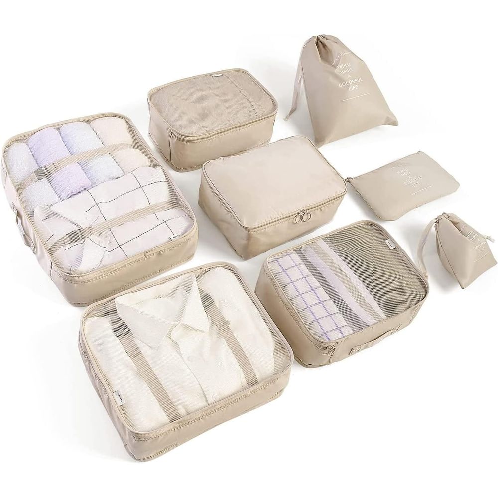 Travel Accessories Toiletry Bag - Set Packing Cubes or Suitcases Travel