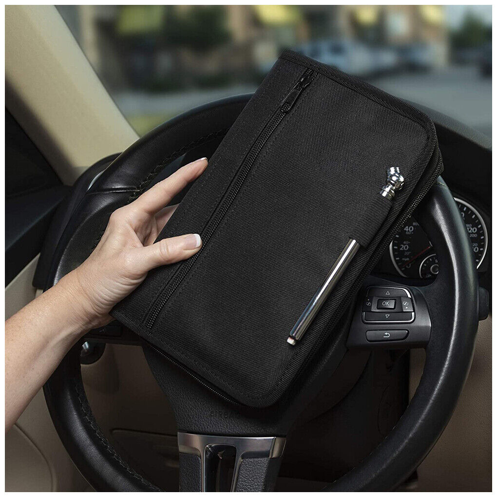 Document Organizer Folder - Universal Car Multipockets Storage Folder Bag