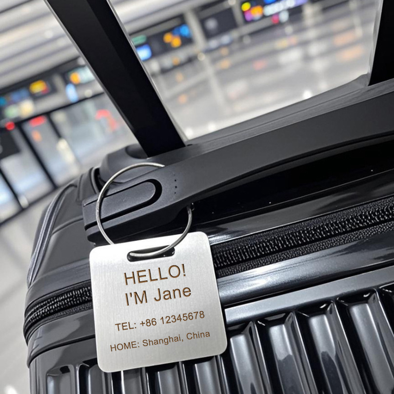 Custom Name Luggage Tag Laser  - Travel Accessories Organizer review and price