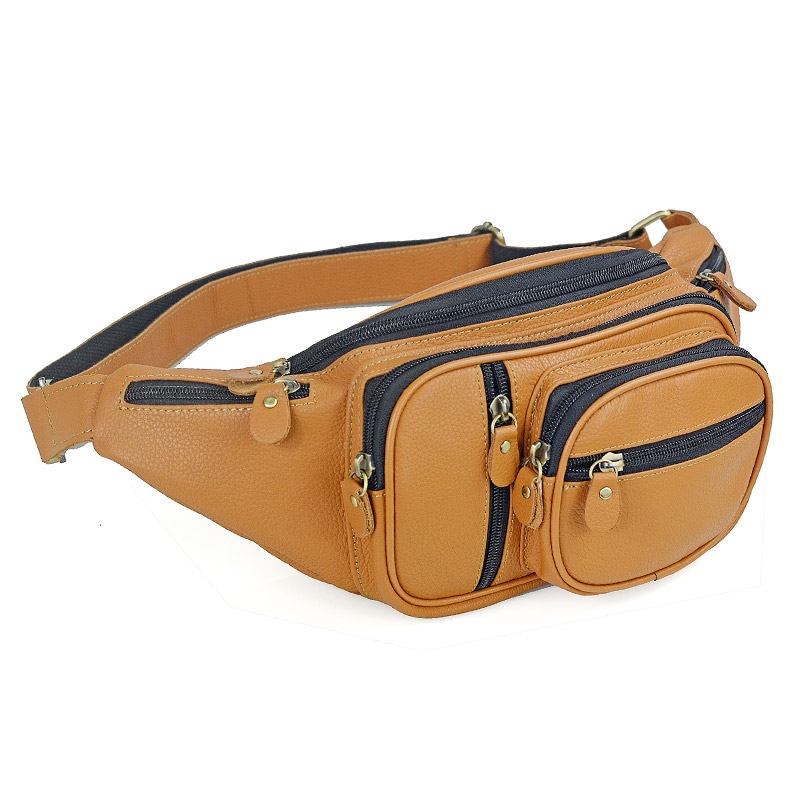 Men Genuine Leather Waist Pack - Travel Accessories Leather review and price