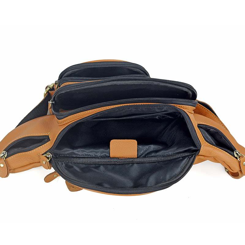 Men Genuine Leather Waist Pack - Travel Accessories Leather review and price