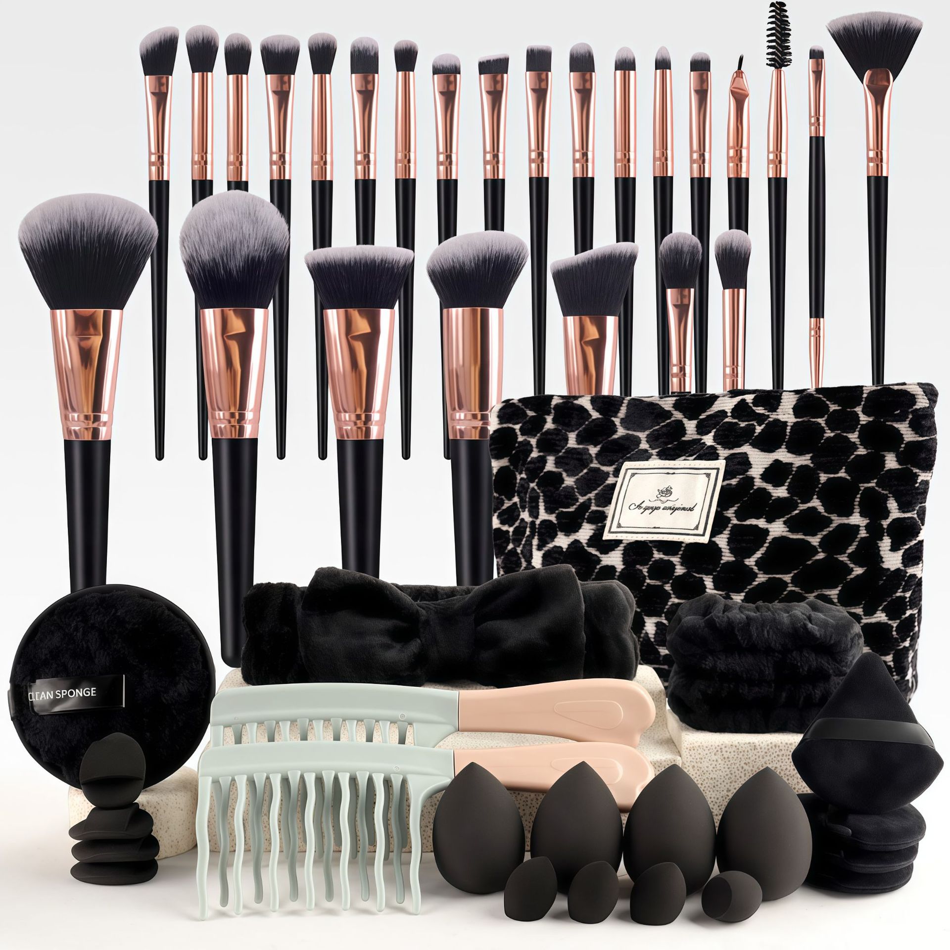 Makeup Brush Set Chic Fragranc - Travel Accessories Toiletry Bag review and price