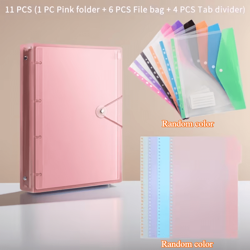 11Pcs A4 Loose Leaf Folder Set - Document Organizer Folder review and price