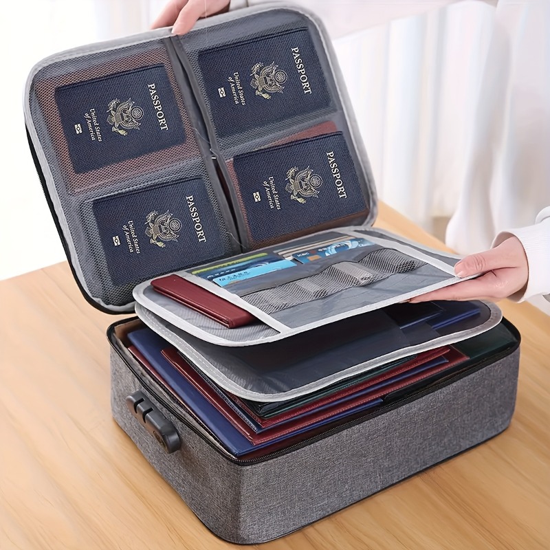 Lockable File Storage Bag,3-La - Document Organizer Folder review and price