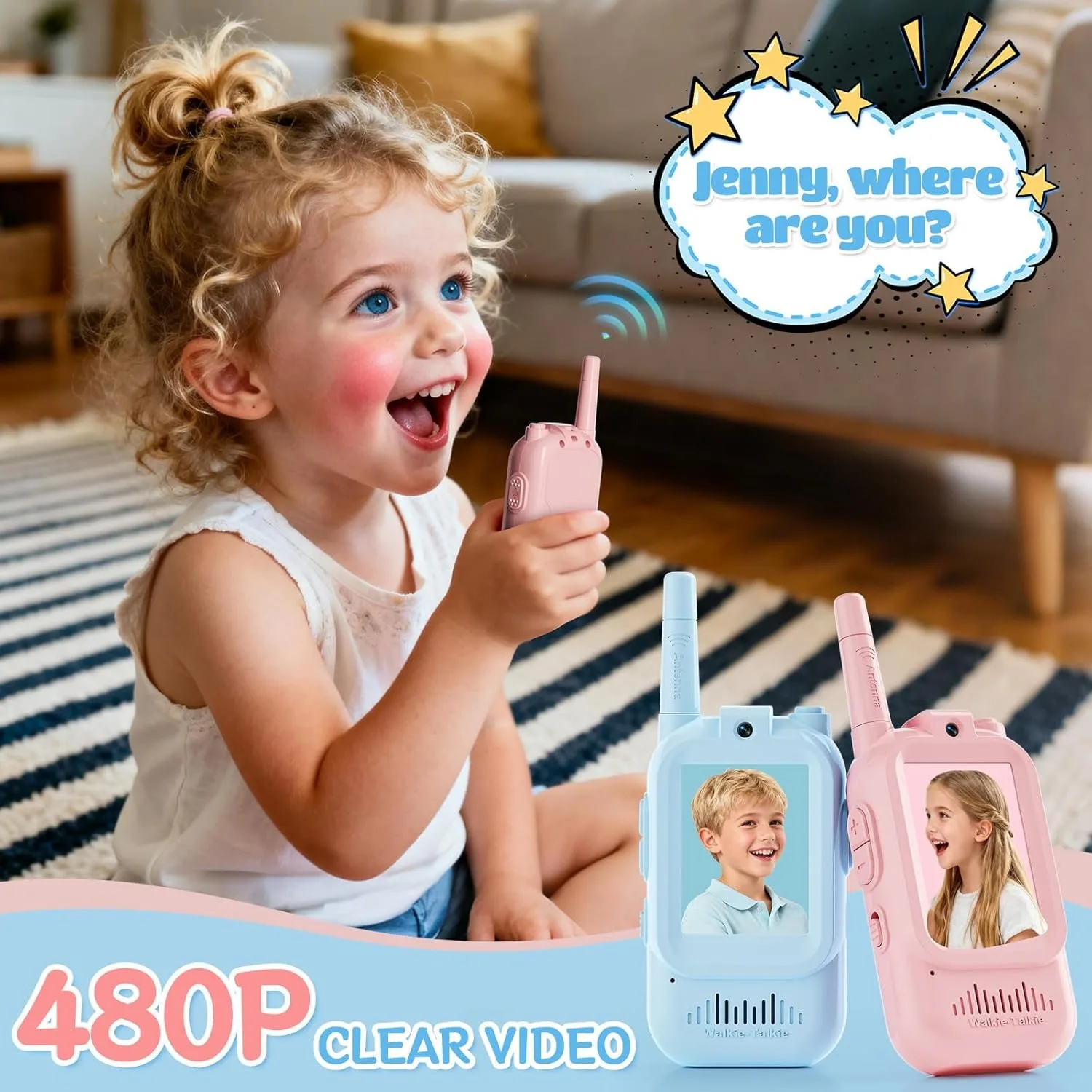 2PCS  Video Walkie Talkies for - Travel Accessories Toddler review and price