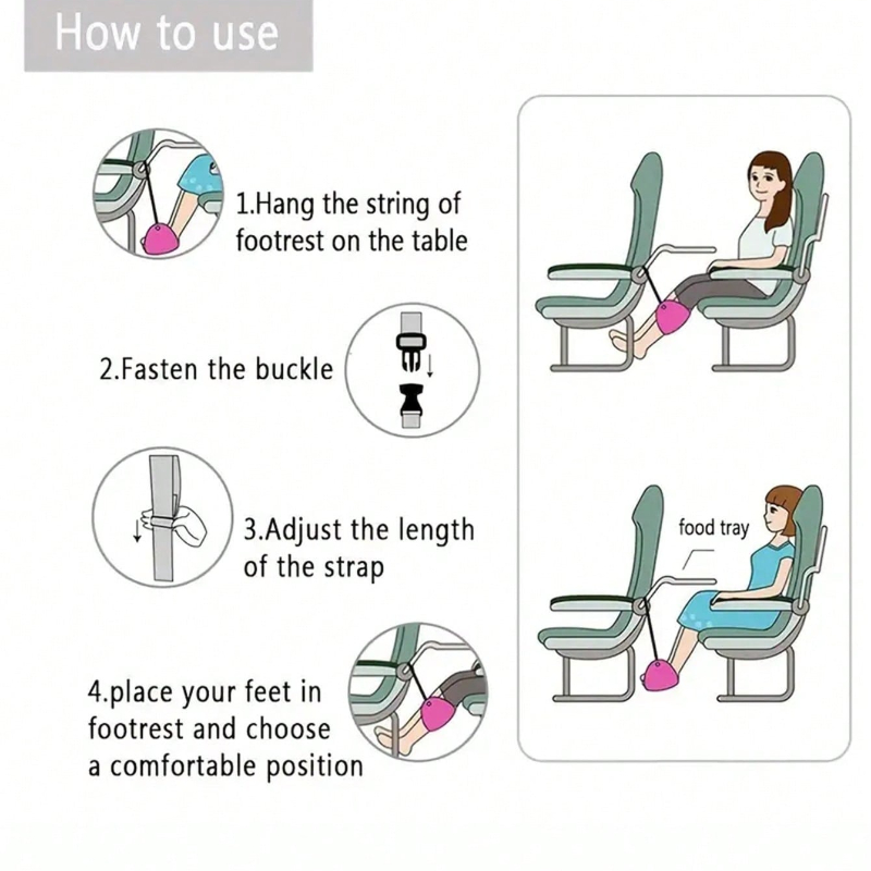 Portable Adjustable Footrest H - Travel Accessories In Train review and price