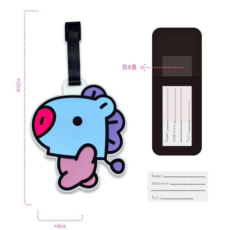BT21 cartoon cute keychain Kaw - Travel Accessories Organizer review and price