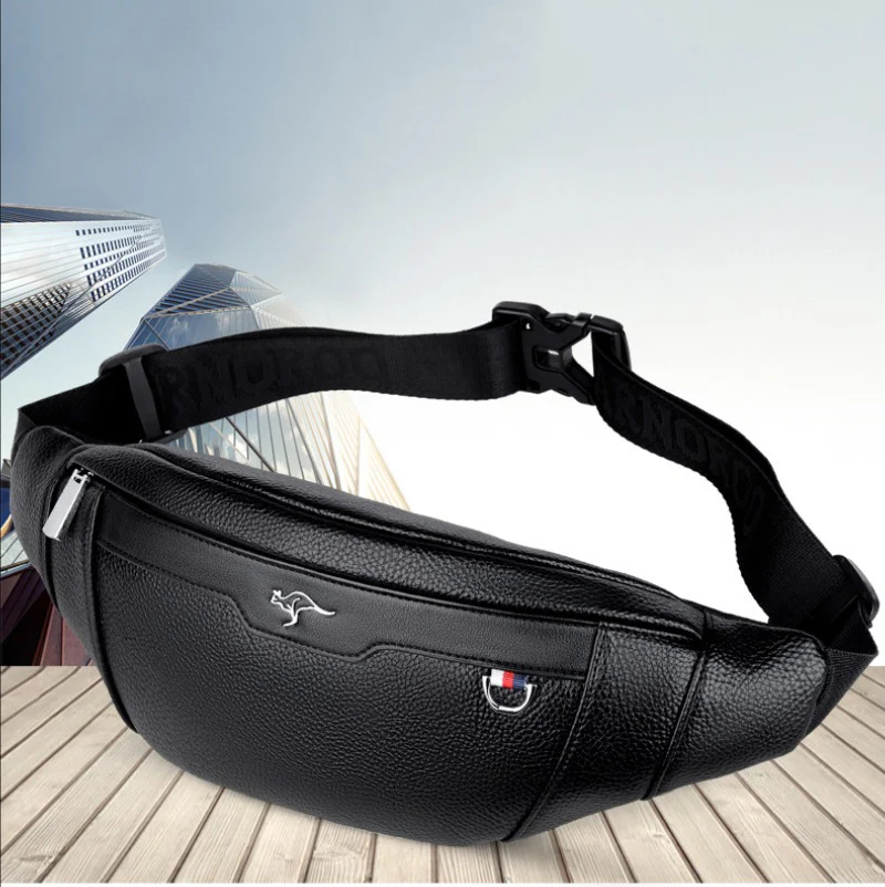 Business Leather Waist Bag Mul - Travel Accessories Leather review and price