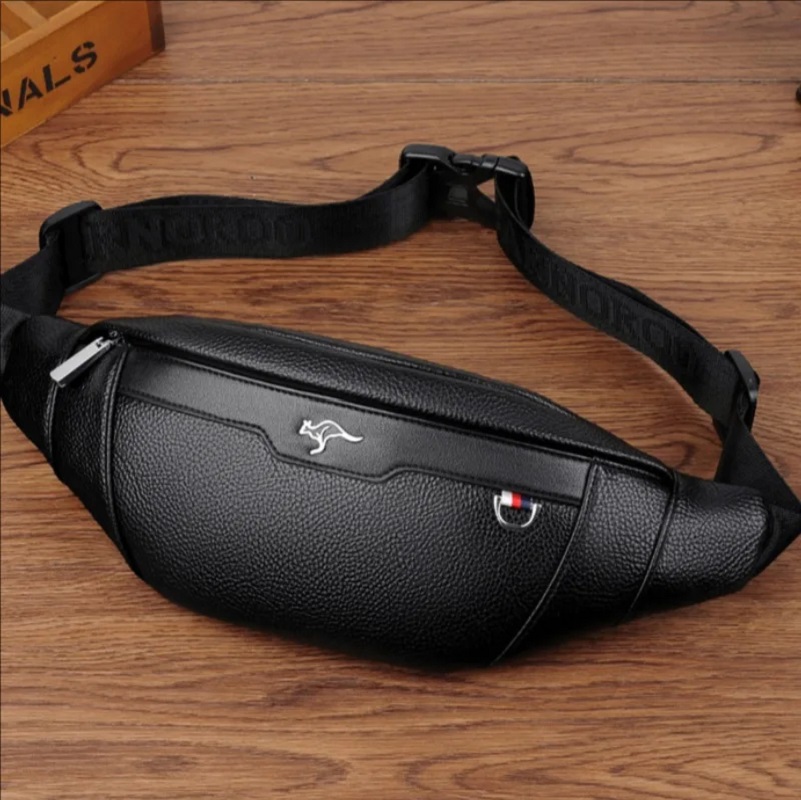 Business Leather Waist Bag Mul - Travel Accessories Leather review and price