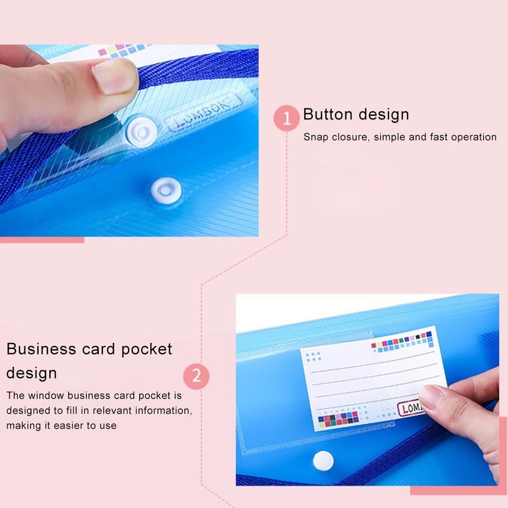 1-10PCS Waterproof A4 A5 Snap  - Document Organizer Folder review and price