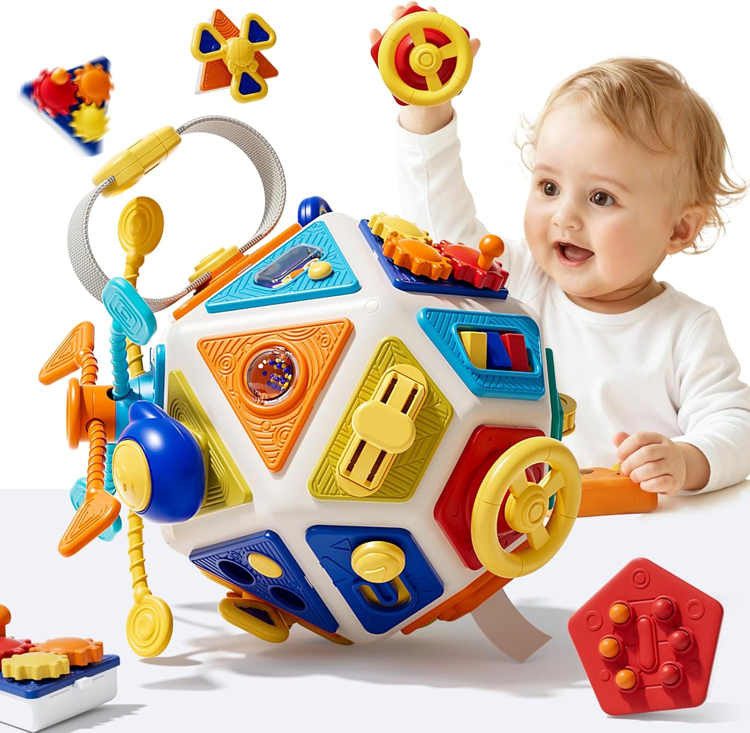 Baby Busy Board Activity Cube  - Travel Accessories Toddler review and price