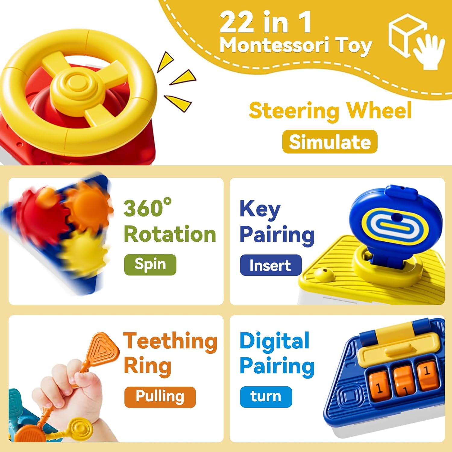 Baby Busy Board Activity Cube  - Travel Accessories Toddler review and price