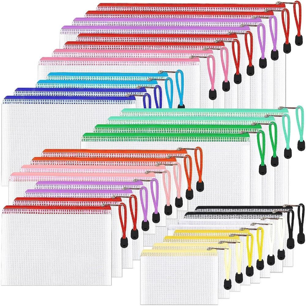 Cosmetic Makeup Bags Mesh Zipp - Document Organizer Folder review and price
