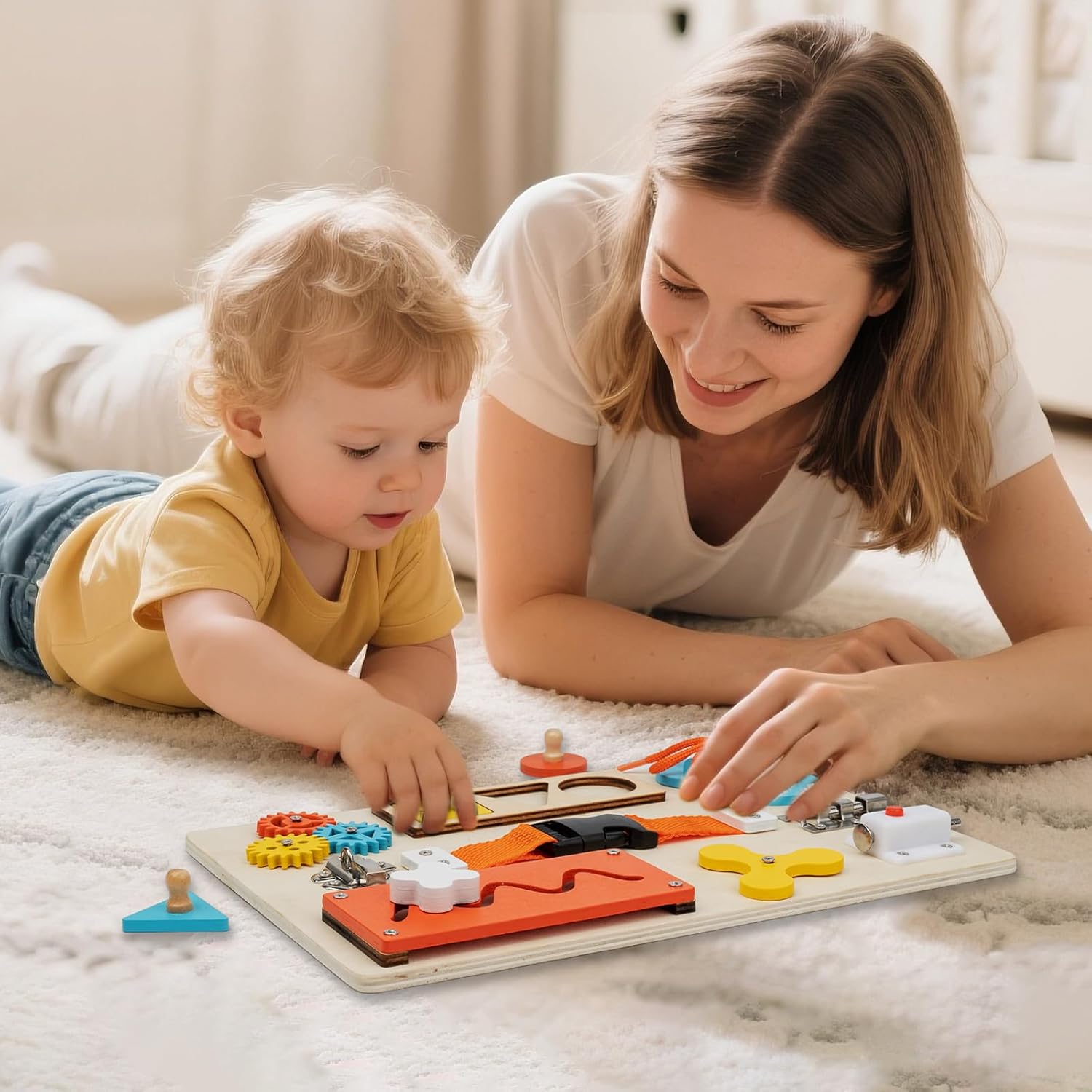 Montessori Busy Board for Todd - Travel Accessories Toddler review and price