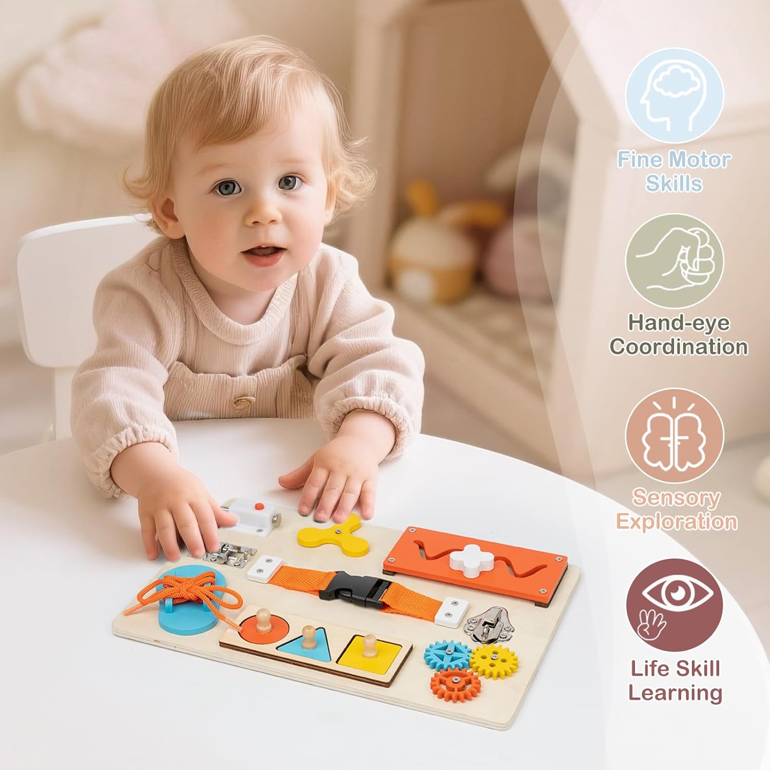 Montessori Busy Board for Todd - Travel Accessories Toddler review and price