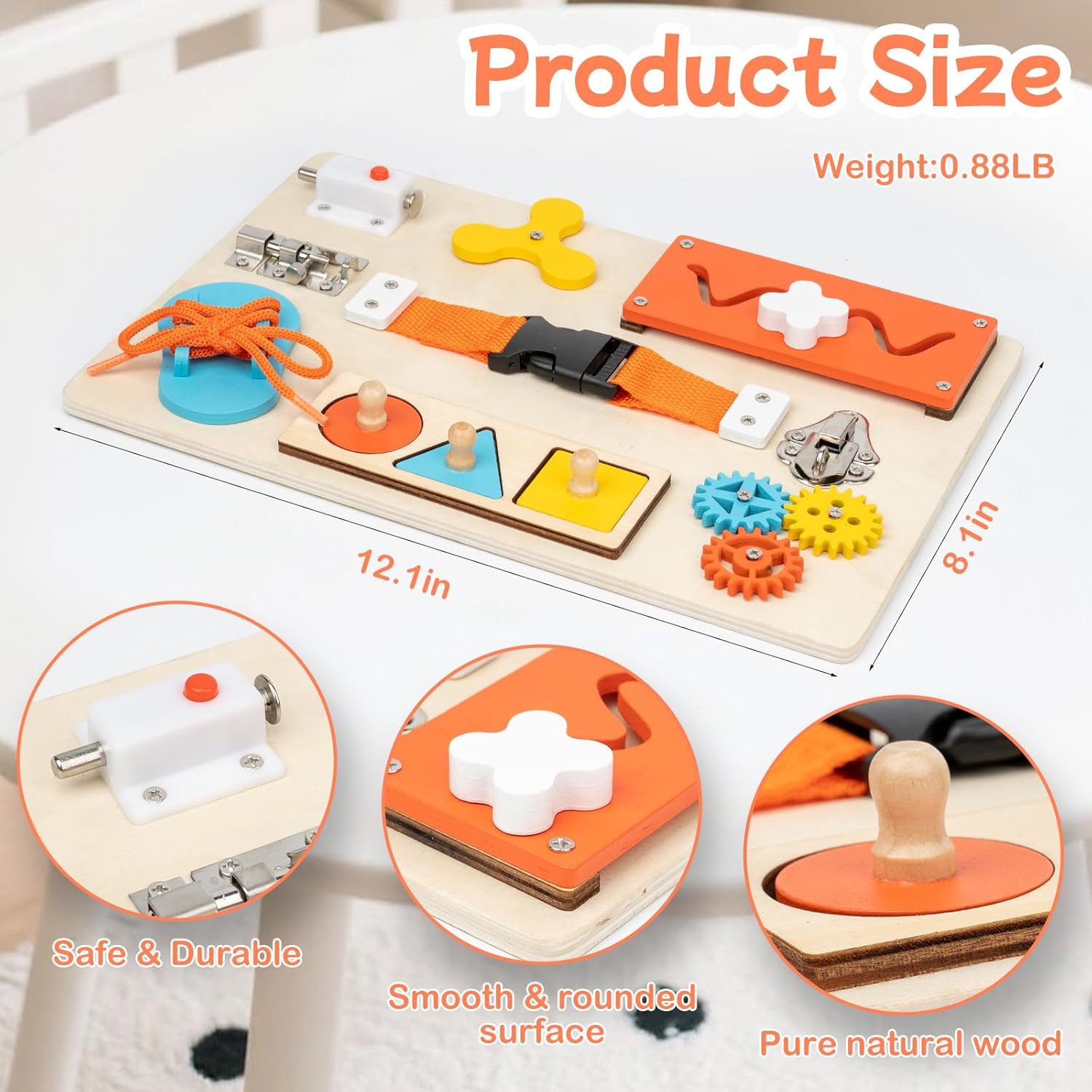 Montessori Busy Board for Todd - Travel Accessories Toddler review and price
