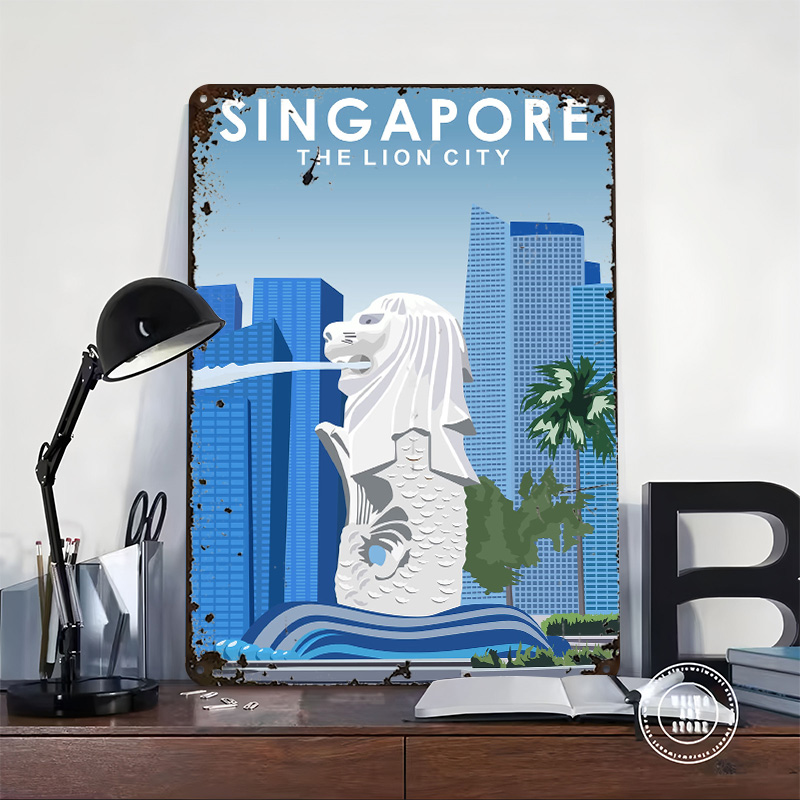 Singapore Travel Tin Poster Cu - Travel Accessories Singapore review and price