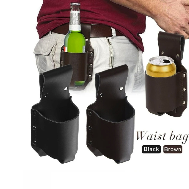 1pc Classic PU Leather Bottle  - Travel Accessories Leather review and price