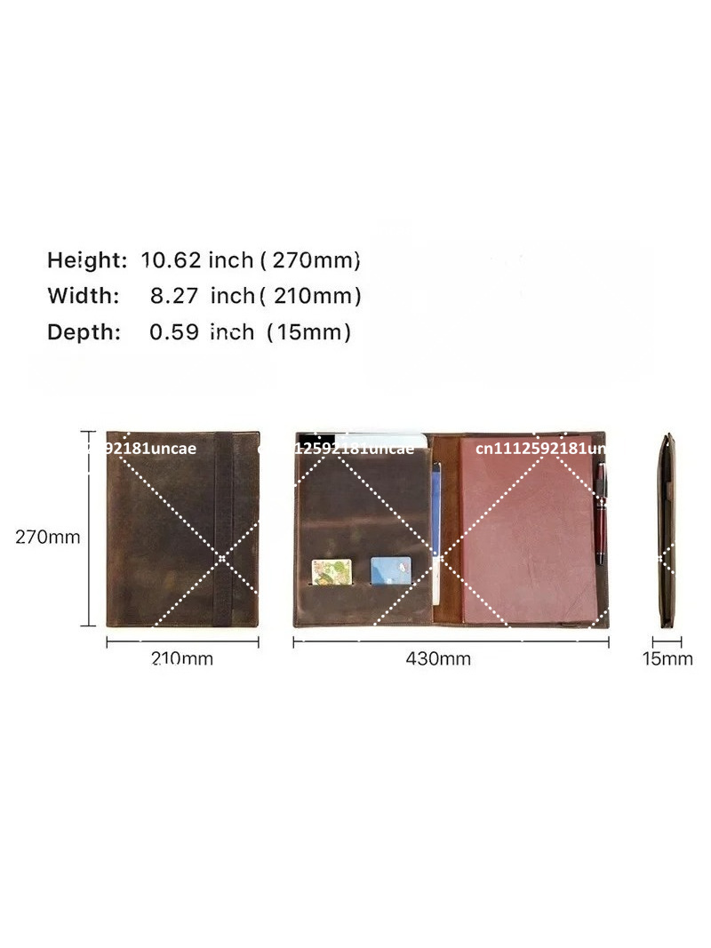 B5 Retro Leather Document Fold - Document Organizer Folder review and price