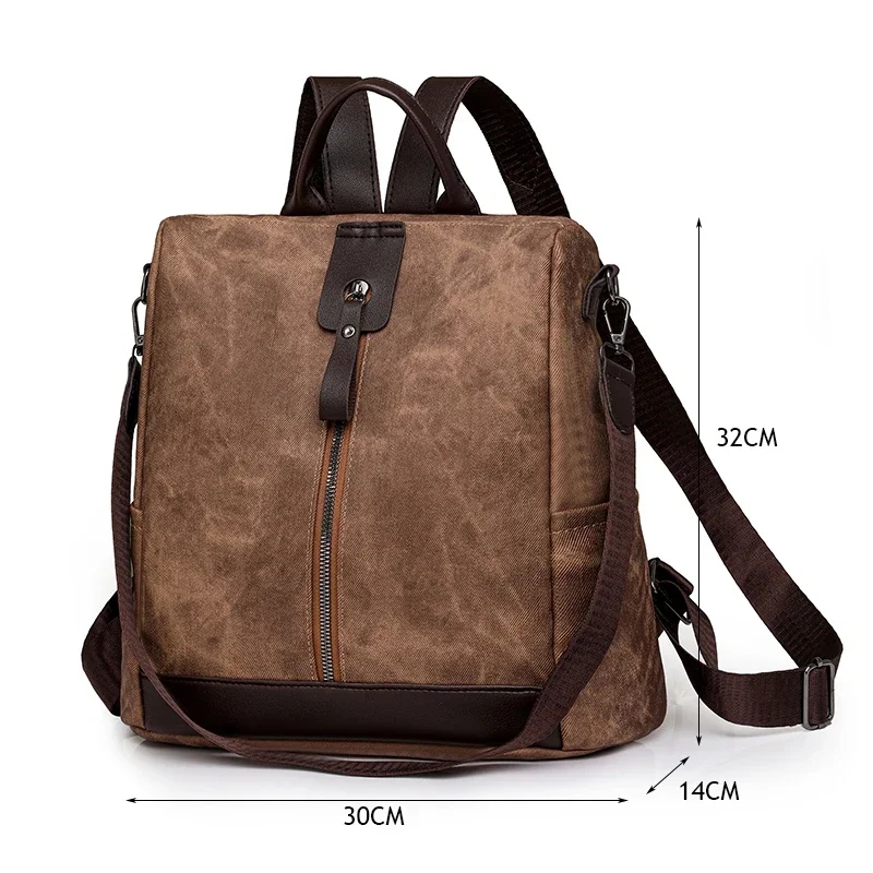 Fashion Anti-theft Backpack Fe - Travel Accessories Leather review and price