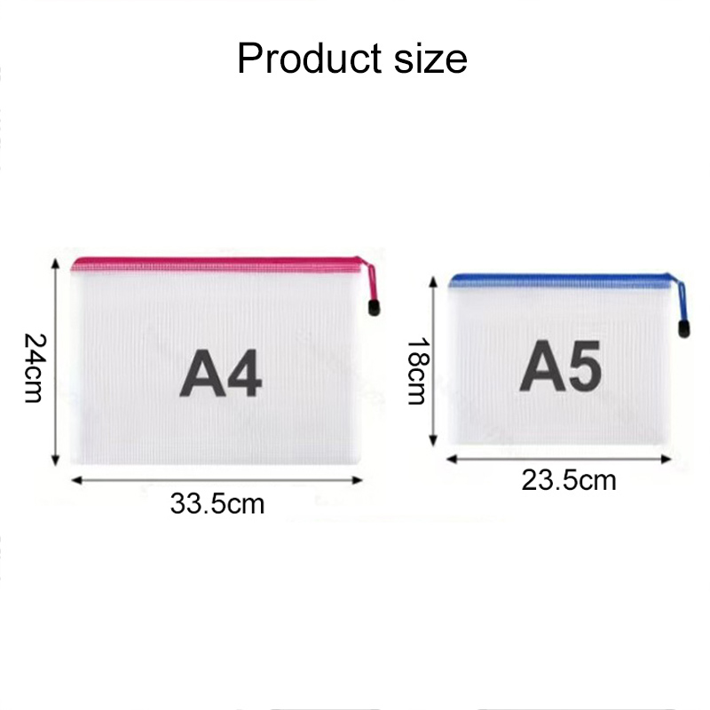 5/20PCS A4/A5 Mesh Zipper Pouc - Document Organizer Folder review and price