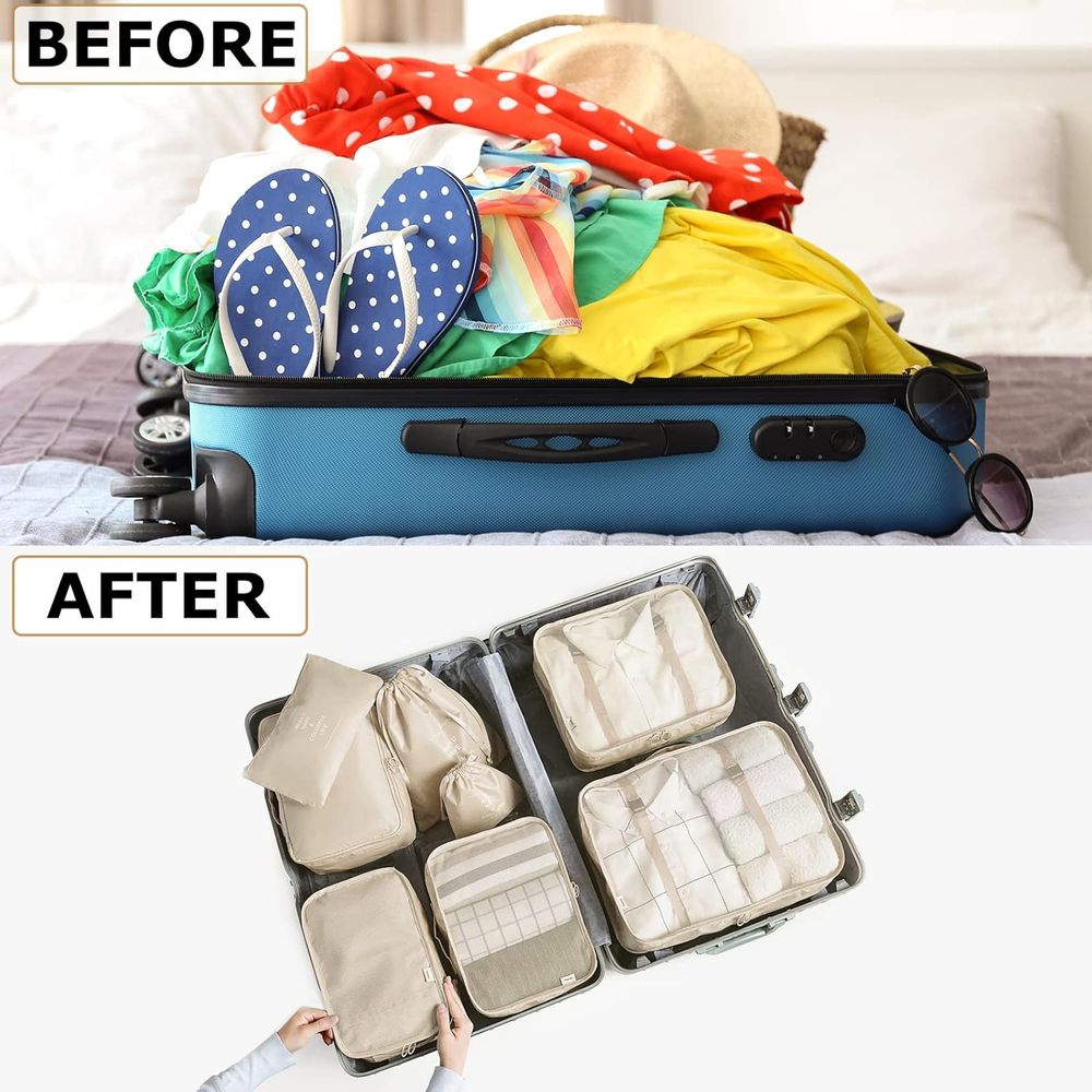 Set Packing Cubes or Suitcases - Travel Accessories Toiletry Bag review and price