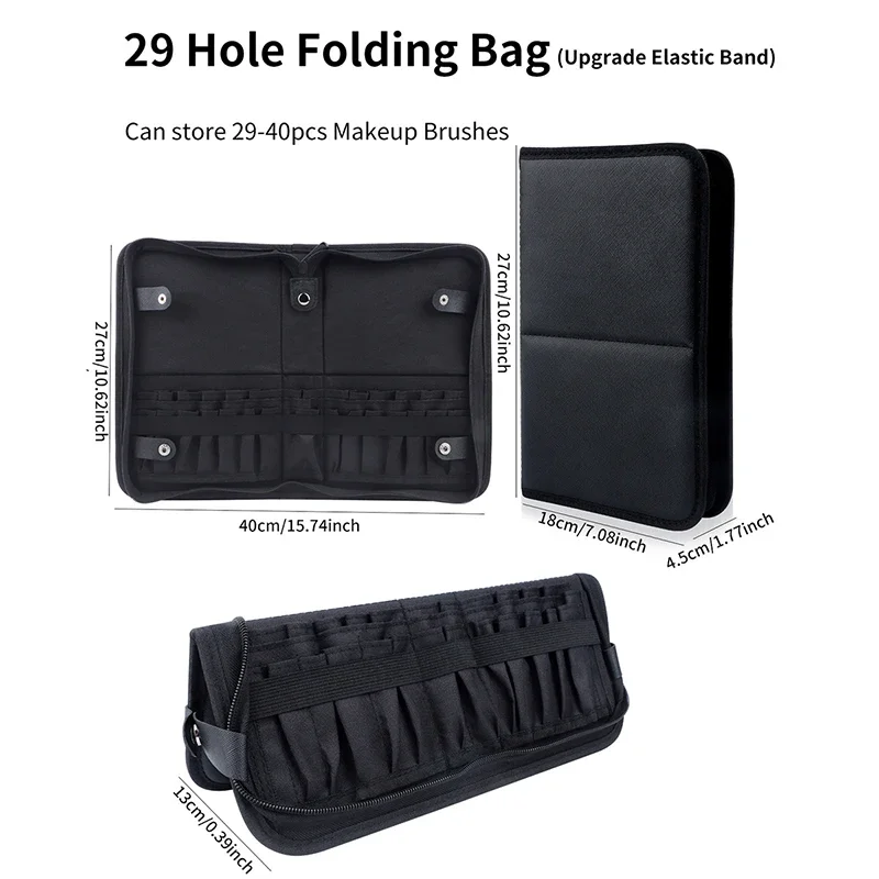 29/23 Holes Foldable Makeup Br - Travel Accessories Toiletry Bag review and price