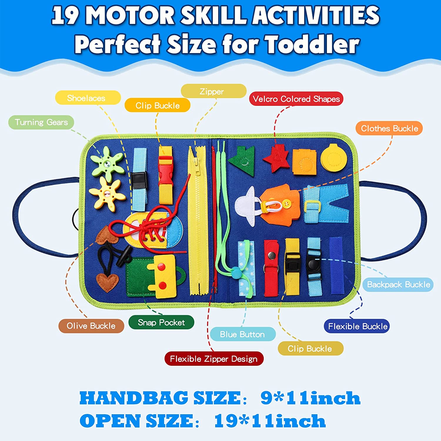 Montessori Busy Board for Todd - Travel Accessories Toddler review and price
