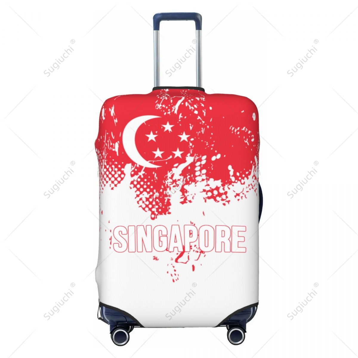 Singapore Flag Luggage Cover S - Travel Accessories Singapore review and price