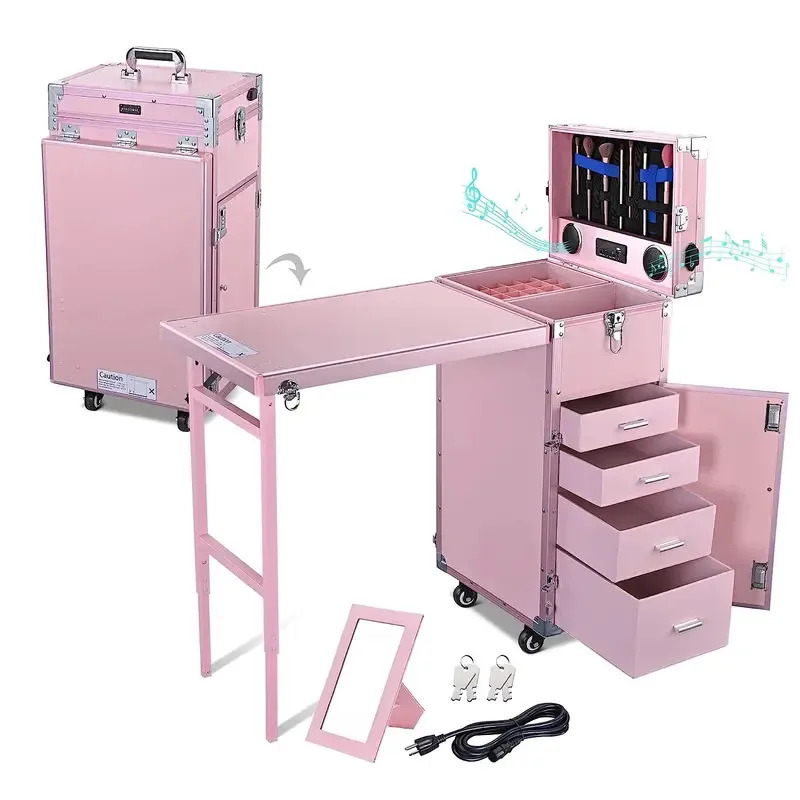 Rolling Manicure Table Foldabl - Travel Accessories In Train review and price