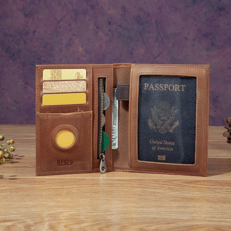 Fashionable Unisex Mad  Leathe - Travel Accessories Wallet review and price