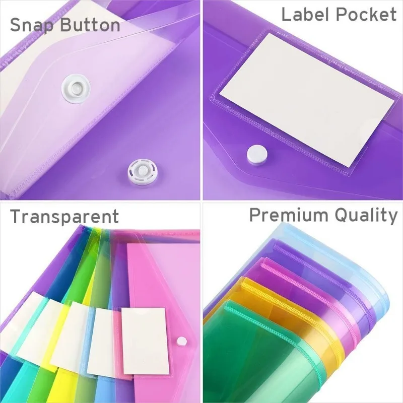10pcs A4 Folders Plastic Envel - Document Organizer Folder review and price
